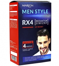 Мужская краска для волос Marion Men Style 4 Steps Grey Hair Reducer (Черный 107)