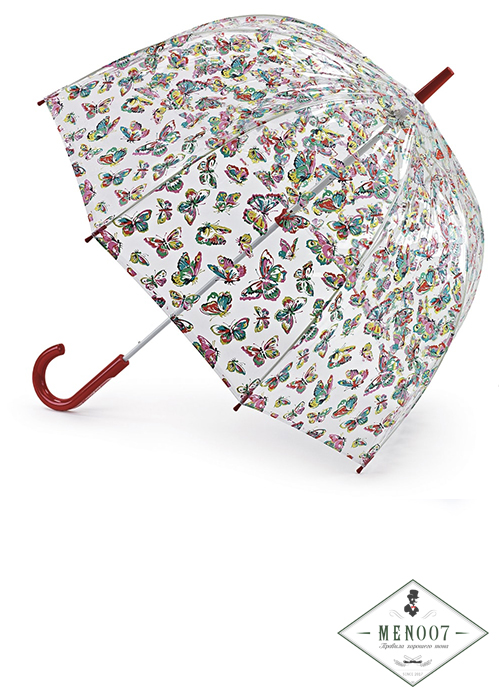 Дизайнерский зонт-трость «Бабочки», механика, Cath Kidston, Birdcage, Fulton L546-2544