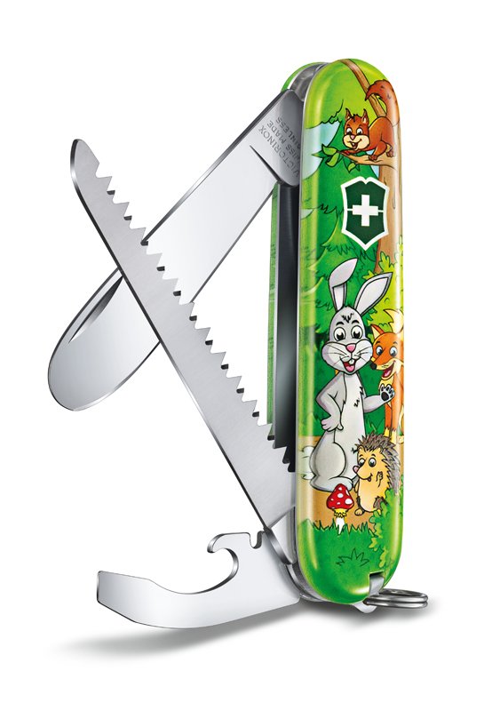 Набор для детей VICTORINOX "Кролик": перочинный нож 84 мм, шнурок на шею, книга-раскраска