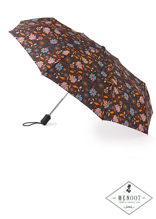 Женский зонт с большим куполом «Цветы», автомат, OpenClose-4, Fulton J346-3053