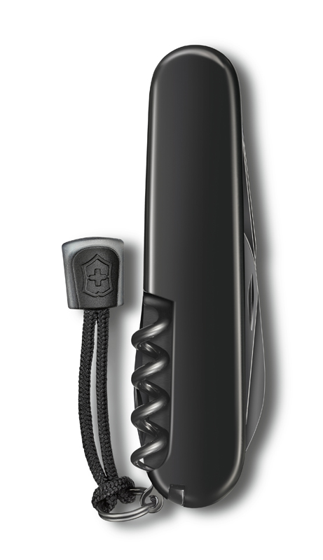 Нож перочинный VICTORINOX Spartan Onyx Black, 91 мм, 12 функций, чёрный, со шнурком в комплекте