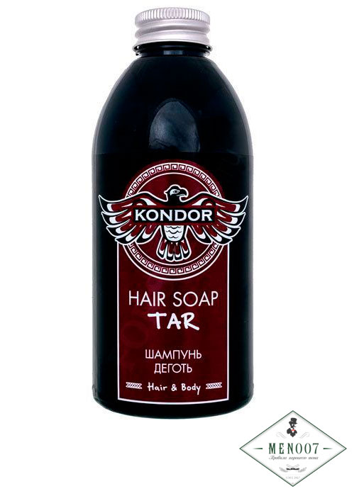Шампунь от перхоти Дёготь Kondor Hair & Body Shampoo Tar - 300 мл