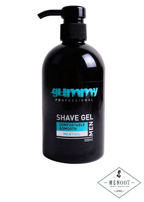 Гель для бритья с ментолом и дозатором Gummy Shaving Gel Menthol -500 мл