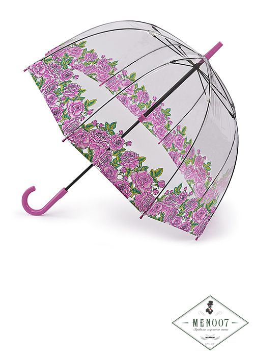 Зонт женский трость Fulton L042-3545 ComingUpRoses (Розы)
