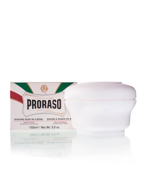Мыло для бритья Proraso для чувствительной кожи с зеленым чаем и овсом -150мл.