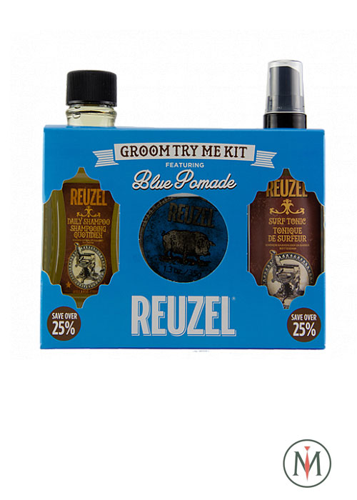 Подарочный набор для волос Reuzel Набор Groom Try Me Kit Blue Pomade