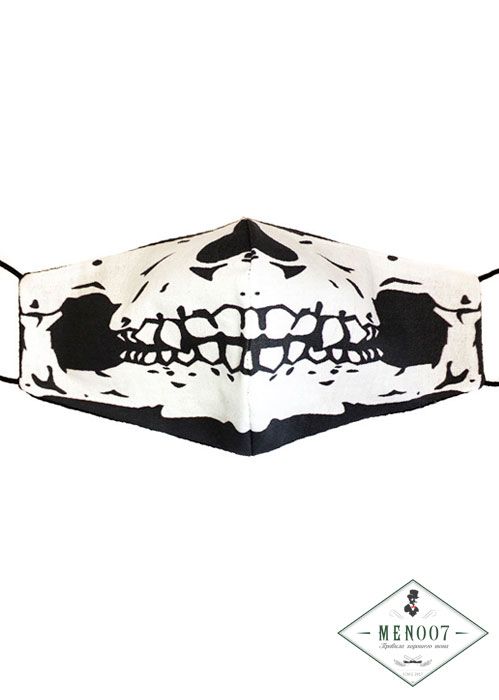Защитная маска многоразовая "Скелет" мужская
