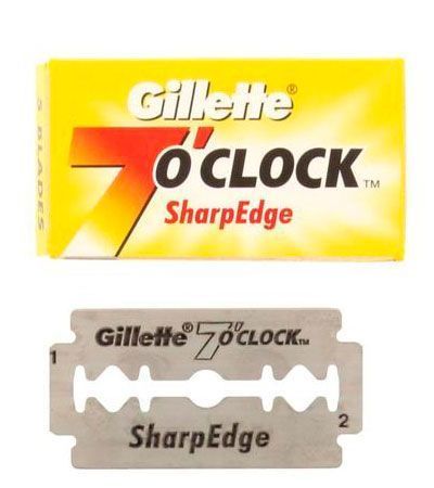 Сменные лезвия для бритвы Gillette 7 O’Clock Sharp Edge Double Edge -5шт.