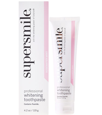 Отбеливающая зубная паста Supersmile ROSEWATER MINT (РОЗОВАЯ ВОДА И МЯТА) 119гр.