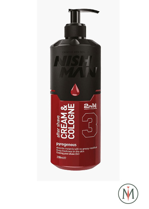 Крем после бритья 2 в 1 Nishman After Shave Cream + Cologne (Pyrogenous) -200 мл.