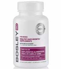Комплекс витаминно-минеральный для оздоровления и роста волос - для женщин Bosley MD Healthy Hair Growth Supplements for Women (60 капсул)